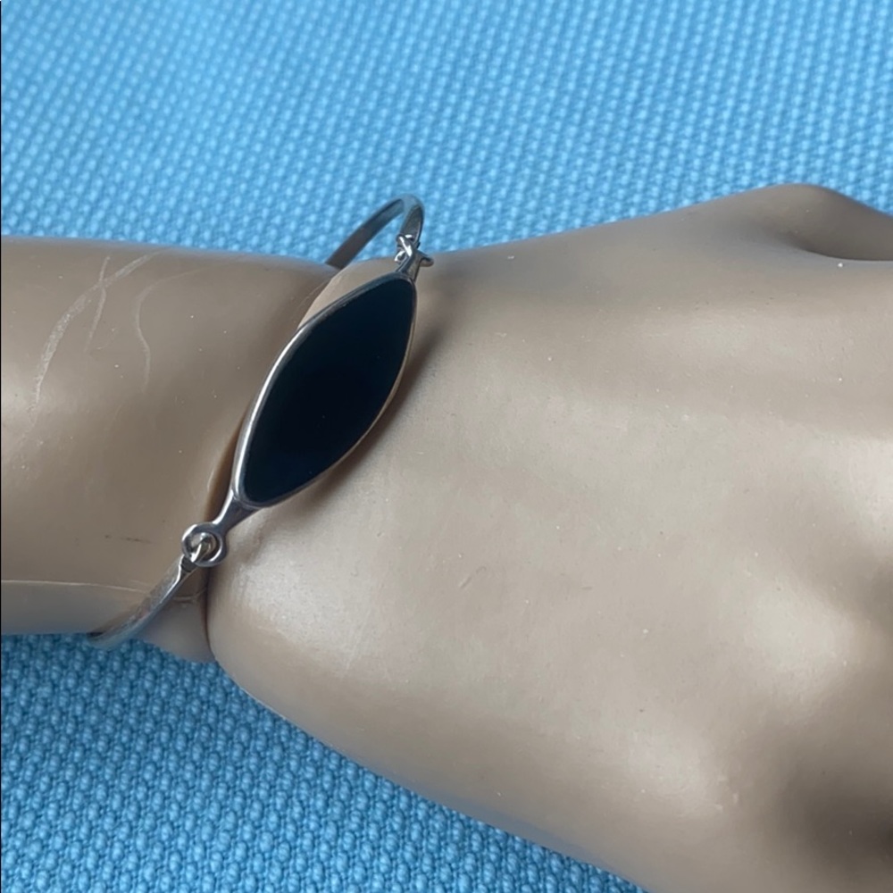 Onyx sterling silver bracelet 925 A